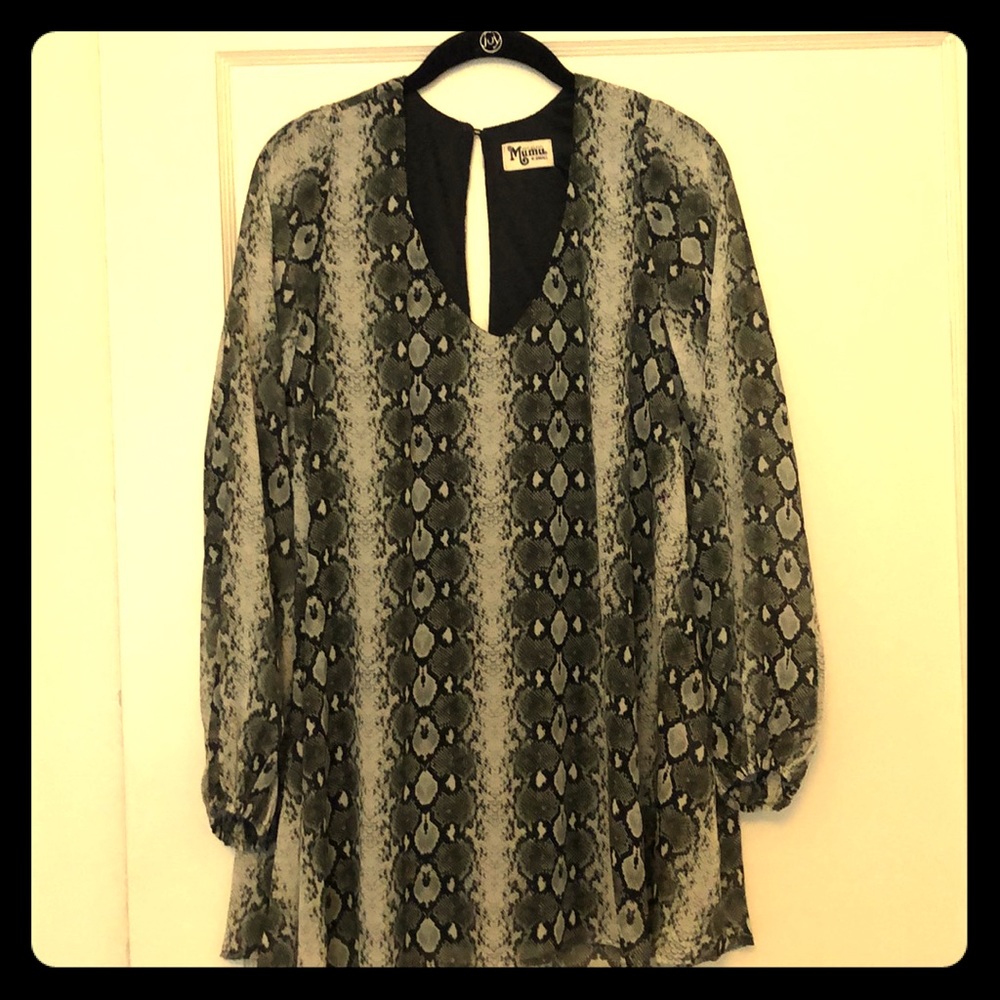 Snake skin print tunic